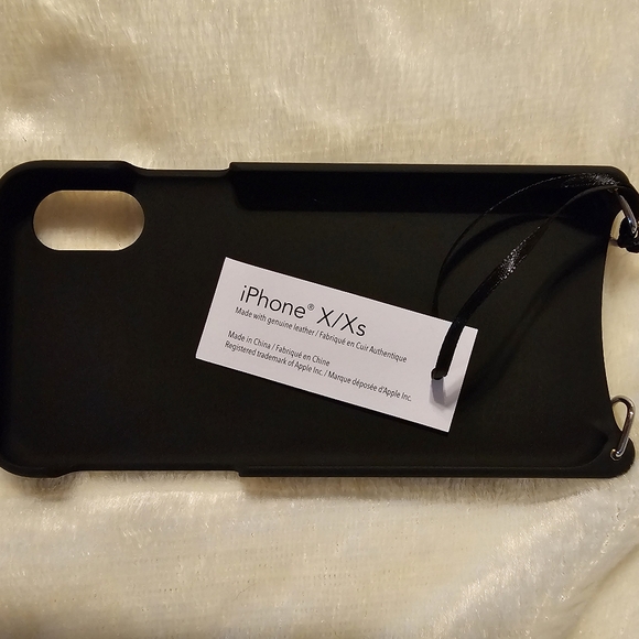 Bandolier Leather iPhone X/Xs Black Crossbody Cell Phone Case NWT - Picture 4 of 6